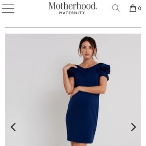 Pietro Brunelli Small Maternity Dress Navy $178